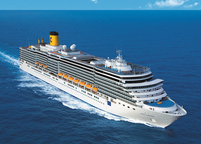 Costa Luminosa Cruise Ship in Mykonos Port